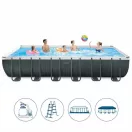 INTEX UltraSet XTR négyszögletű medence 732 x 366 x 132 cm homokszűrővel és sóbontóval (26368)