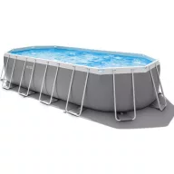   INTEX MetalPrism Set ovális medence 610 x 305 x 122 cm (26798)