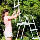 Biztonsági medence létra 4 fokos 132cm magas medencékhez (28077)