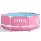 INTEX Metal medence 244 x 76 cm, rózsaszín (28290)