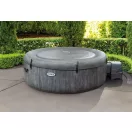 INTEX PureSPA Greywood Deluxe jacuzzi, 4 személyes, kerek, D196 x 71 cm, szürke / fehér (28440)