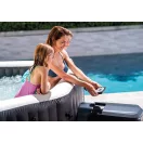 INTEX PureSPA Onyx Black Octagon jacuzzi, sóbontó készülékkel, 4 személyes, D201 x 71 cm, fekete / fehér (28458)