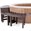 Pad szett, Intex PureSpa, 221 × 76 × 60 cm, barna, 2 közepes és 2 magas pad, összekapcsolható, 160 kg teherbírás, 4 személyes kerek jakuzzihoz (28515)