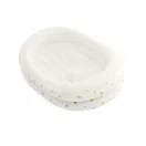 Felfújható babafürdető, Intex, csillagos, 89 x 66 x 25 cm, fehér, puha felfújható kialakítás, csúszásgátló támasztó dudorral, kézi pumpával (48523)