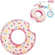   Úszógumi, Intex, Szivárványos fánk, 94 cm, többszínű, felfújható, fánk mintás (56265)
