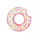 Úszógumi, Intex, Szivárványos fánk, 94 cm, többszínű, felfújható, fánk mintás (56265)