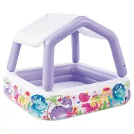   Felfújható medence, Intex Sun Shade, 157 x 157 x 122 cm, kék, levehető napellenzővel, 295 l, 2+ éves kortól (57470)