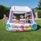 Felfújható medence, Intex Sun Shade, 157 x 157 x 122 cm, kék, levehető napellenzővel, 295 l, 2+ éves kortól (57470)