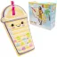 Gumimatrac, Intex Boba Buddy, 173 x 99 x 20 cm, átlátszó, színes mintával, egyszemélyes kialakítás, 100 kg teherbírással (58738)