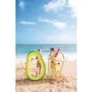 Gumimatrac, Intex Boba Buddy, 173 x 99 x 20 cm, átlátszó, színes mintával, egyszemélyes kialakítás, 100 kg teherbírással (58738)