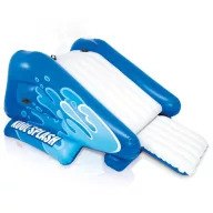   Felfújható vízicsúszda, Intex Kool Splash, 333 × 206 × 117 cm, kék, hullámos kialakítású, locsolótömlőre csatlakoztatható, fogantyúkkal (58849)