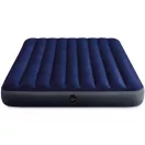 INTEX Classic Downy felfújható matrac, 152 x 203 x 25 cm, kék, plüss felső rész, 2in1 szelep, Wave Beam belső szerkezet (64759)