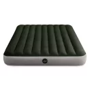 INTEX Queen Dura Beam felfújható vendégágy, 152 x 203 x 25 cm, szürke, plüss felső rész, vízálló, elemes pumpával (64779)