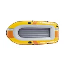 Felfújható csónak szett, Intex Challenger 2, 236 x 114 x 41 cm, narancssárga, kétszemélyes, megerősített PVC, pumpával és evezőkkel (66312)
