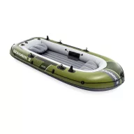   Felfújható csónak szett, Intex Seahawk 3, 295 x 137 x 43 cm, zöld, háromszemélyes, megerősített PVC, pumpával és evezőkkel (66333)