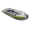 Felfújható csónak szett, Intex Seahawk 4, 351 x 145 x 48 cm, zöld, négyszemélyes, megerősített PVC, pumpával és evezőkkel (66334)