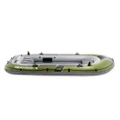Felfújható csónak szett, Intex Seahawk 4, 351 x 145 x 48 cm, zöld, négyszemélyes, megerősített PVC, pumpával és evezőkkel (66334)