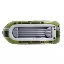 Felfújható csónak szett, Intex Seahawk 4, 351 x 145 x 48 cm, zöld, négyszemélyes, megerősített PVC, pumpával és evezőkkel (66334)