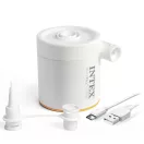 Elektromos pumpa, Intex Quickfill USB150, kompakt kivitel, fehér, felfújáshoz és leeresztéshez, USB-ről működtethető, két cserélhető fúvókával, tárolótáskával (66616)