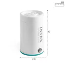 Elektromos pumpa, Intex Quickfill AC400, 220–240 V, fehér, felfújáshoz és leeresztéshez, nagy teljesítményű légáramlás, két cserélhető fúvókával, túlmelegedés elleni védelemmel (66646)