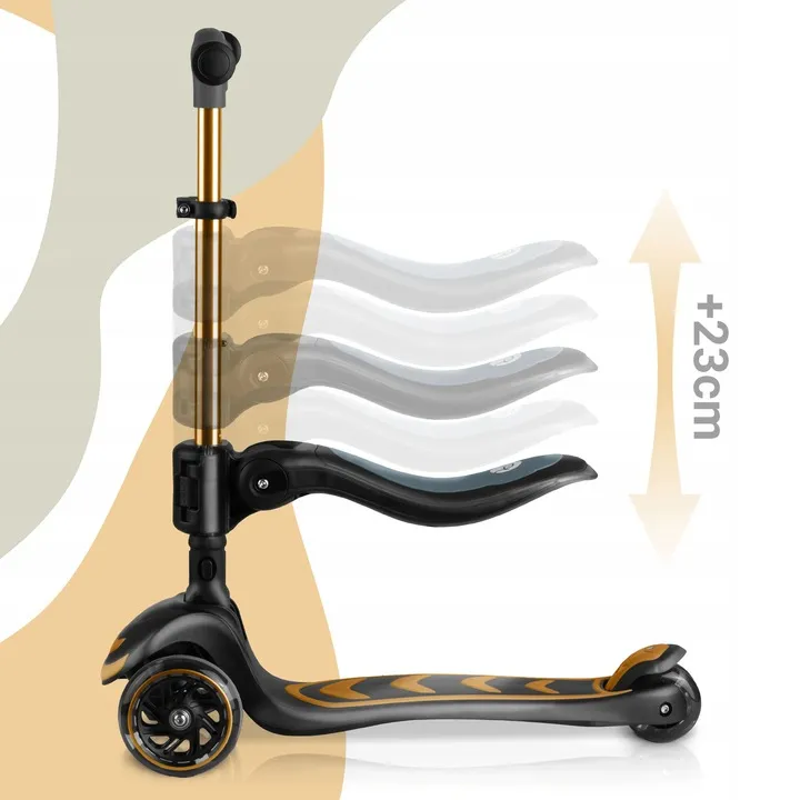 Háromkerekű roller, Nukido Flippo, arany – 4. kép