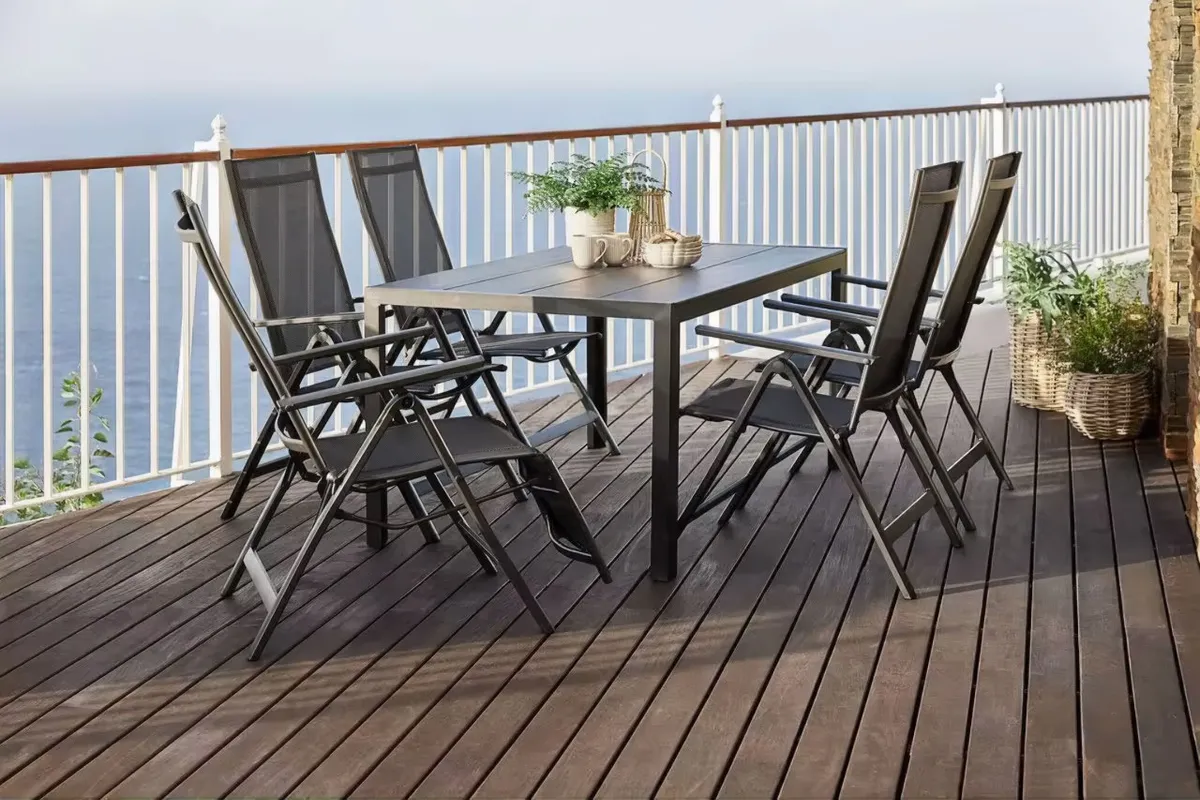 Kerti szék, MultiGarden WR1652-4, fekete – 2. kép Kerti szék, MultiGarden WR1652-4, fekete – 2. kép