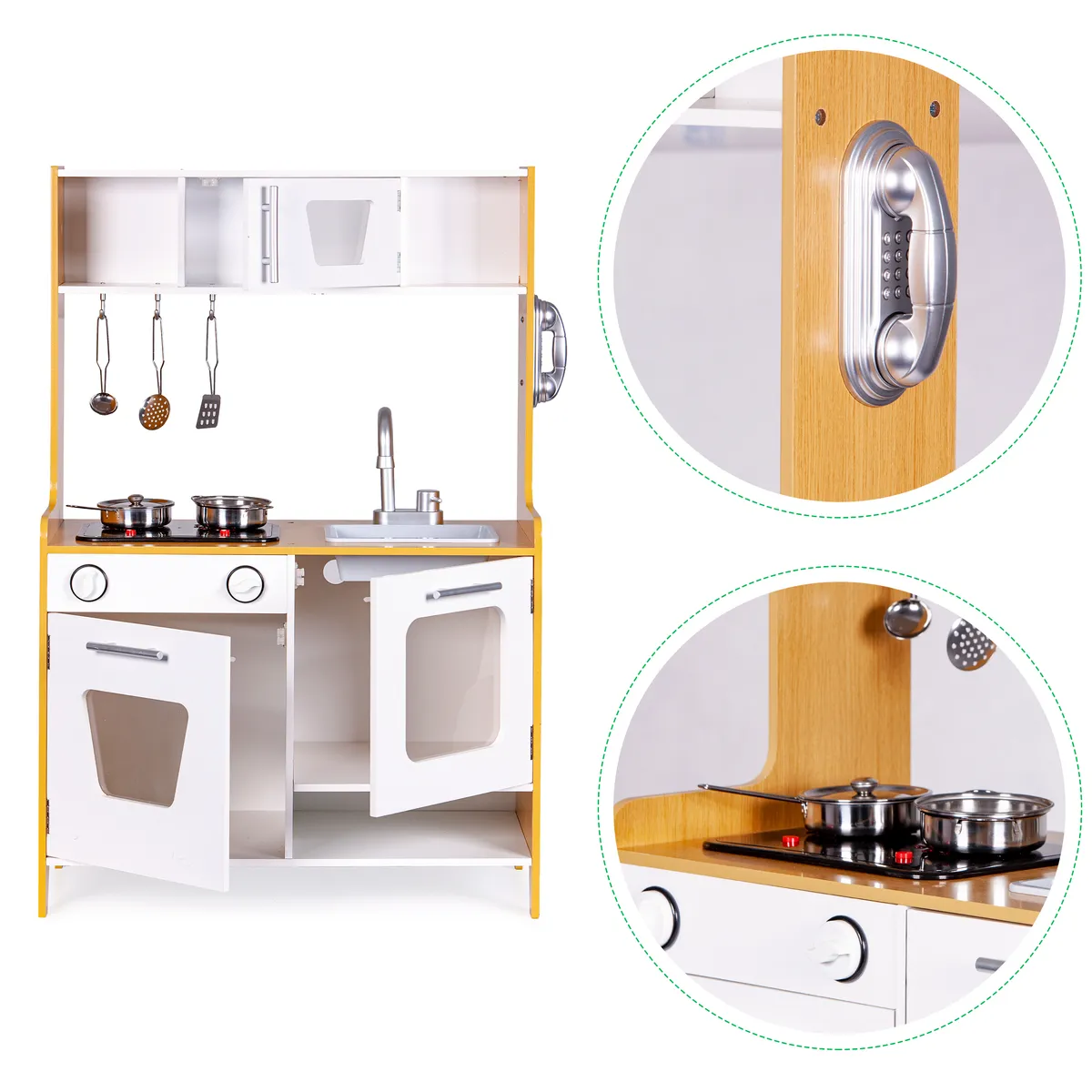 Játékkonyha, ECOTOYS PLK534, fa – 3. kép Játékkonyha, ECOTOYS PLK534, fa – 3. kép