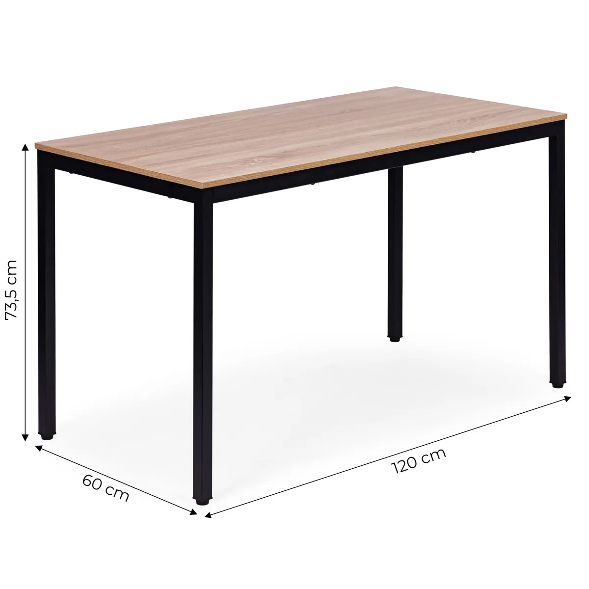 Étkezőasztal, ModernHome NORD-O-BC, 120 x 60 cm – 4. kép Étkezőasztal, ModernHome NORD-O-BC, 120 x 60 cm – 4. kép