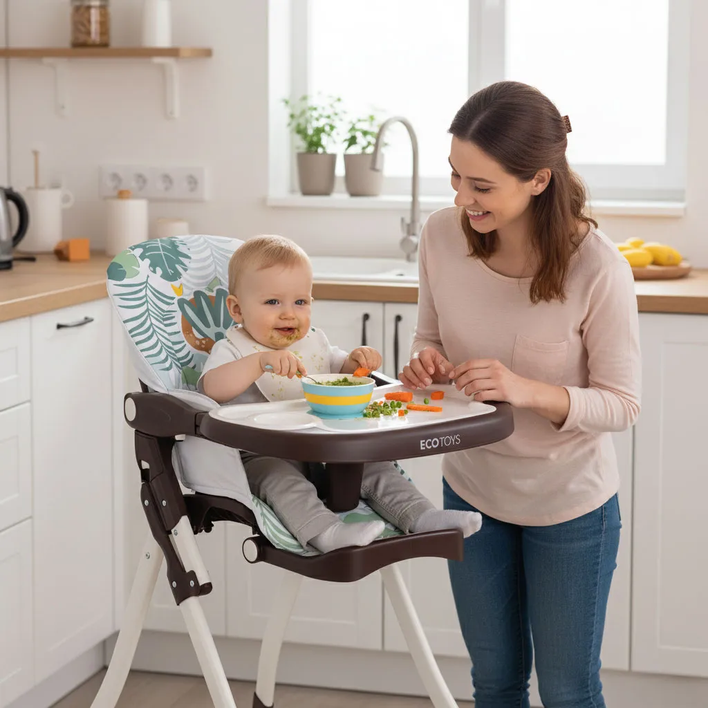 Etetőszék, ECOTOYS HC301-2401, összecsukható – 2. kép Etetőszék, ECOTOYS HC301-2401, összecsukható – 2. kép