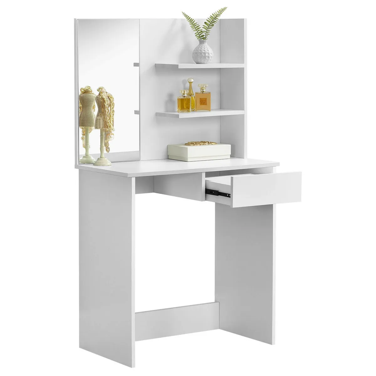 Sminkasztal, ModernHome PWSHT-21, fehér – 3. kép Sminkasztal, ModernHome PWSHT-21, fehér – 3. kép