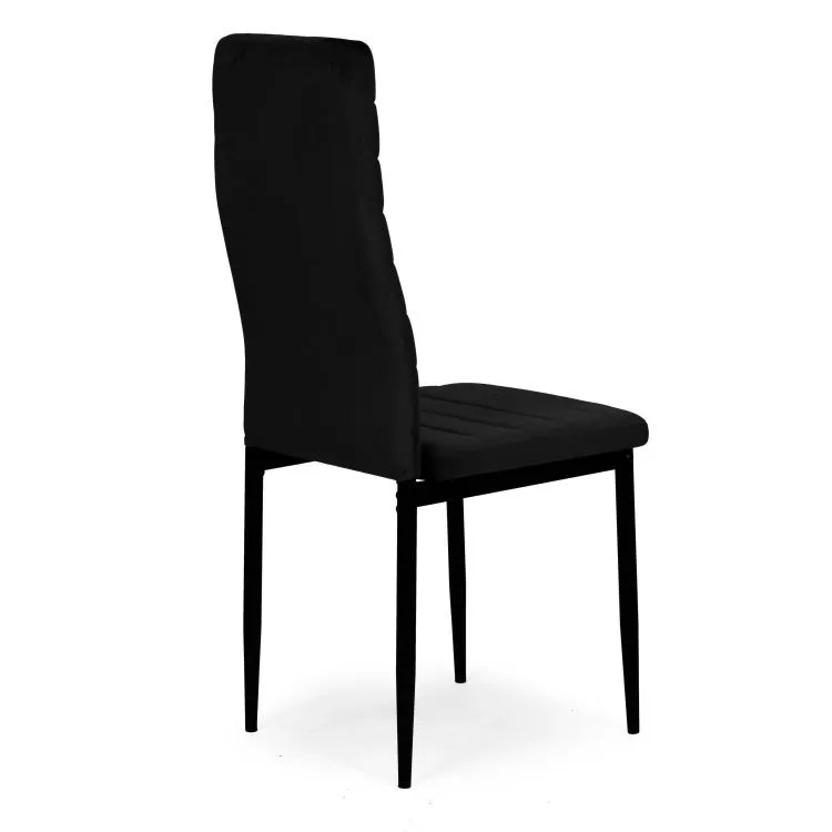 Étkezőszék, Mebelki24 VELVET4CZARNY4, 4 db – 3. kép Étkezőszék, Mebelki24 VELVET4CZARNY4, 4 db – 3. kép