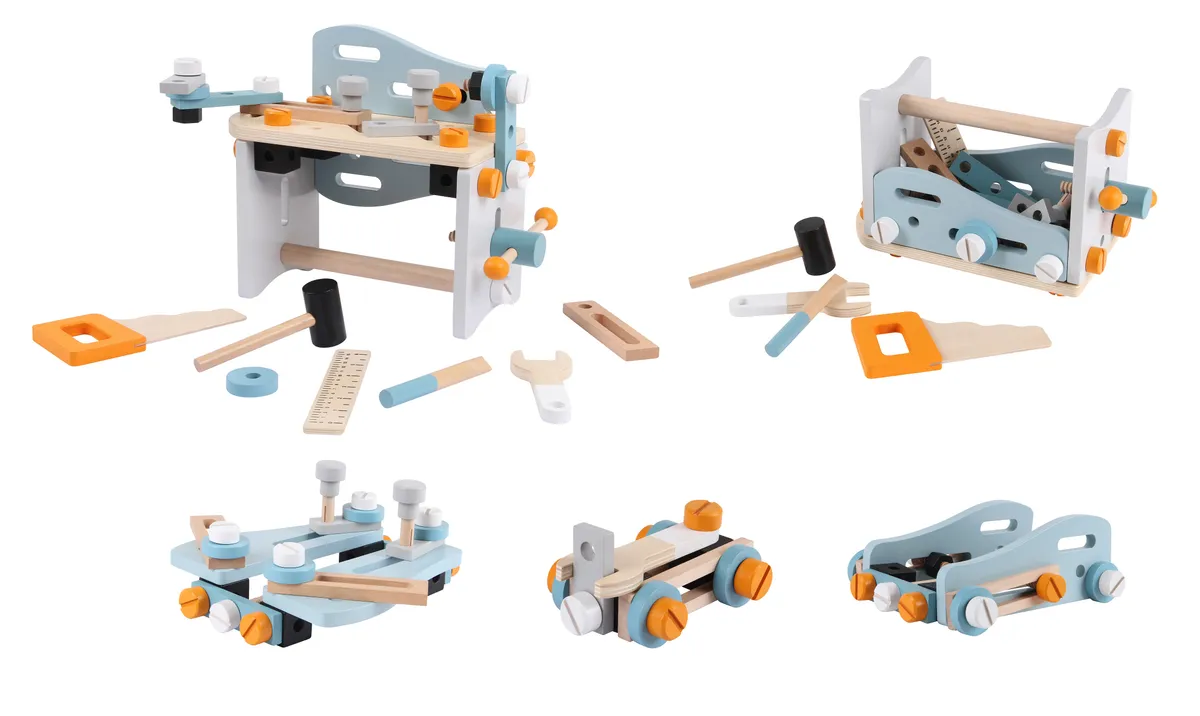 Építőkészlet, ECOTOYS 1182N, fa – 1. kép Építőkészlet, ECOTOYS 1182N, fa – 1. kép