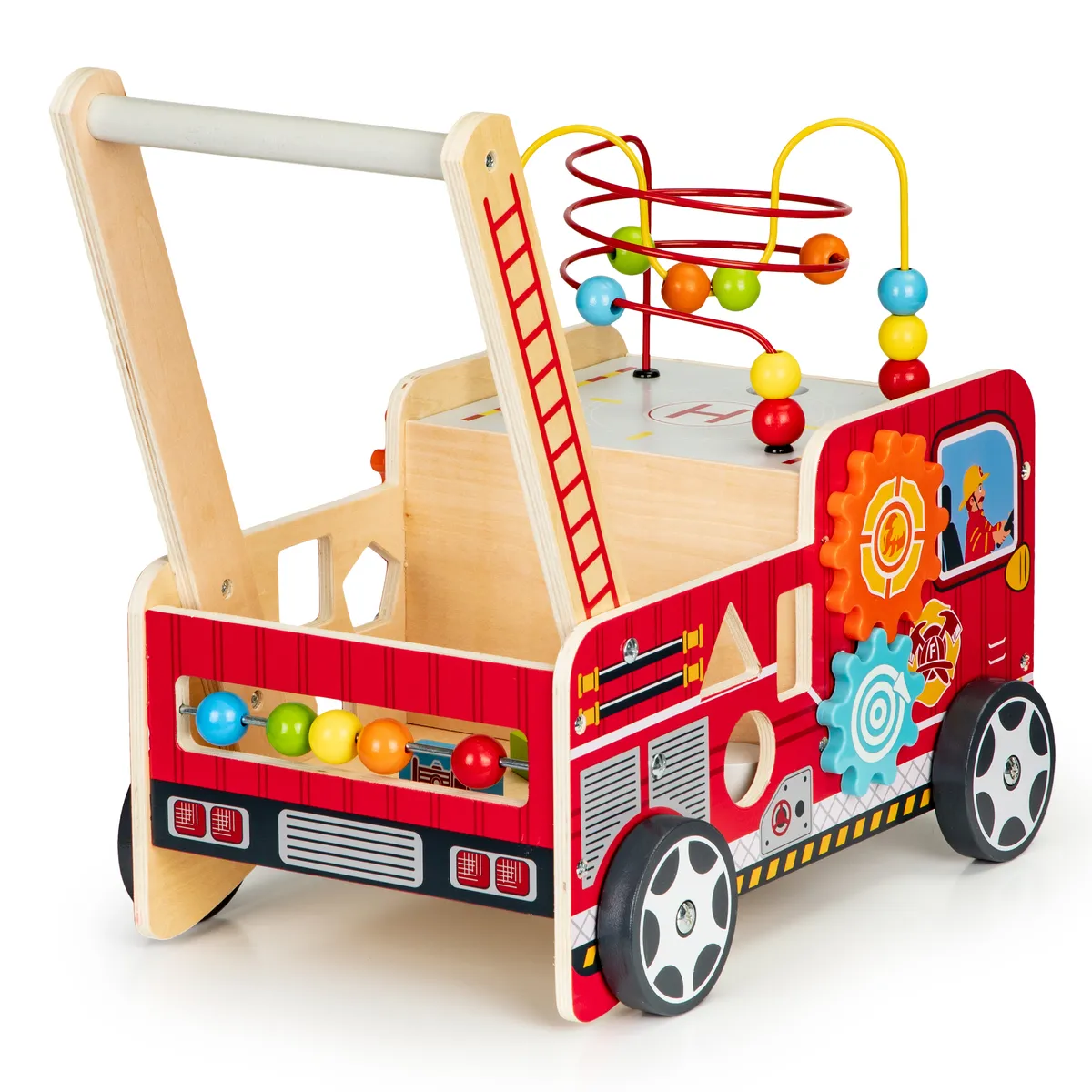 Járássegítő játék, ECOTOYS TL09025, Tűzoltóautó – 2. kép Járássegítő játék, ECOTOYS TL09025, Tűzoltóautó – 2. kép