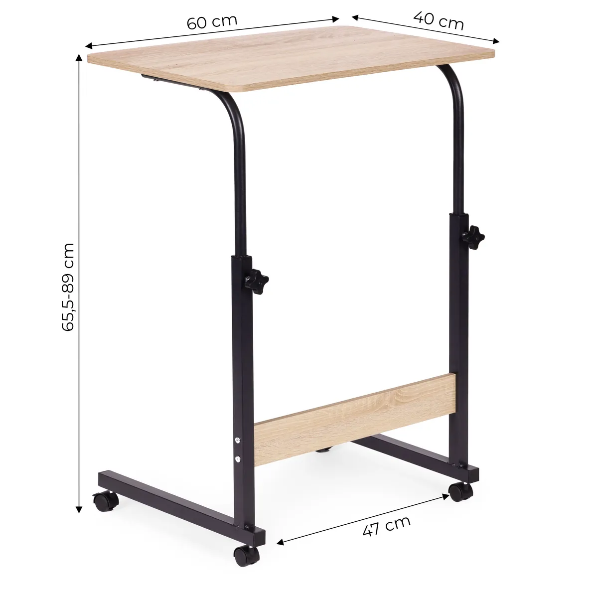 Laptopasztal, ModernHome TH-LD-6-16, világos tölgy – 5. kép Laptopasztal, ModernHome TH-LD-6-16, világos tölgy – 5. kép