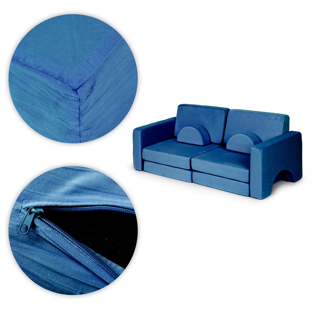 Gyerek moduláris fotel, ECOTOYS TMSRT-15-NB, kék – 5. kép Gyerek moduláris fotel, ECOTOYS TMSRT-15-NB, kék – 5. kép