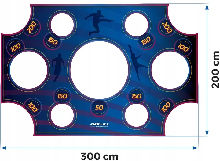 Célzóponyva futballkapura, Neo-Sport, 300 x 200 cm – 5. kép