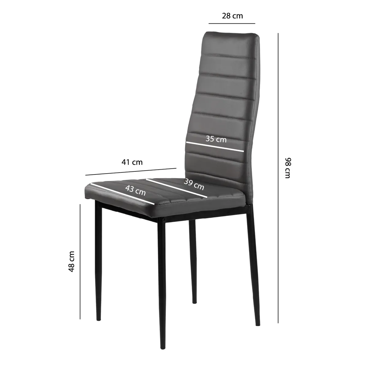 Étkezőszék, ModernHome DC855-4, 4 db – 5. kép