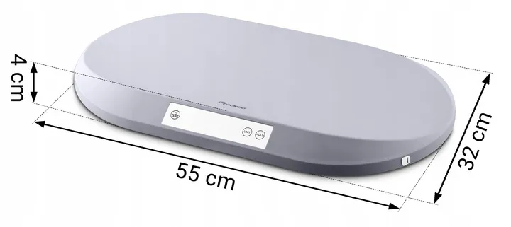 Elektronikus babamérleg, Nukido NK-950, világosszürke – 8. kép