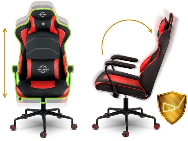 Gamer szék, Sofotel Katarina, piros – 4. kép