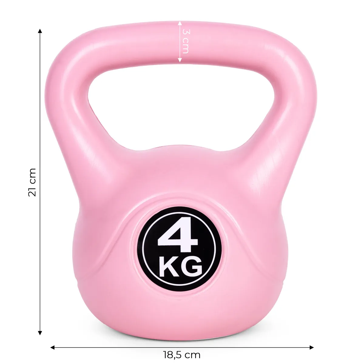 Kettlebell súlyzó, ModernHome CK-4-PK, rózsaszín – 6. kép