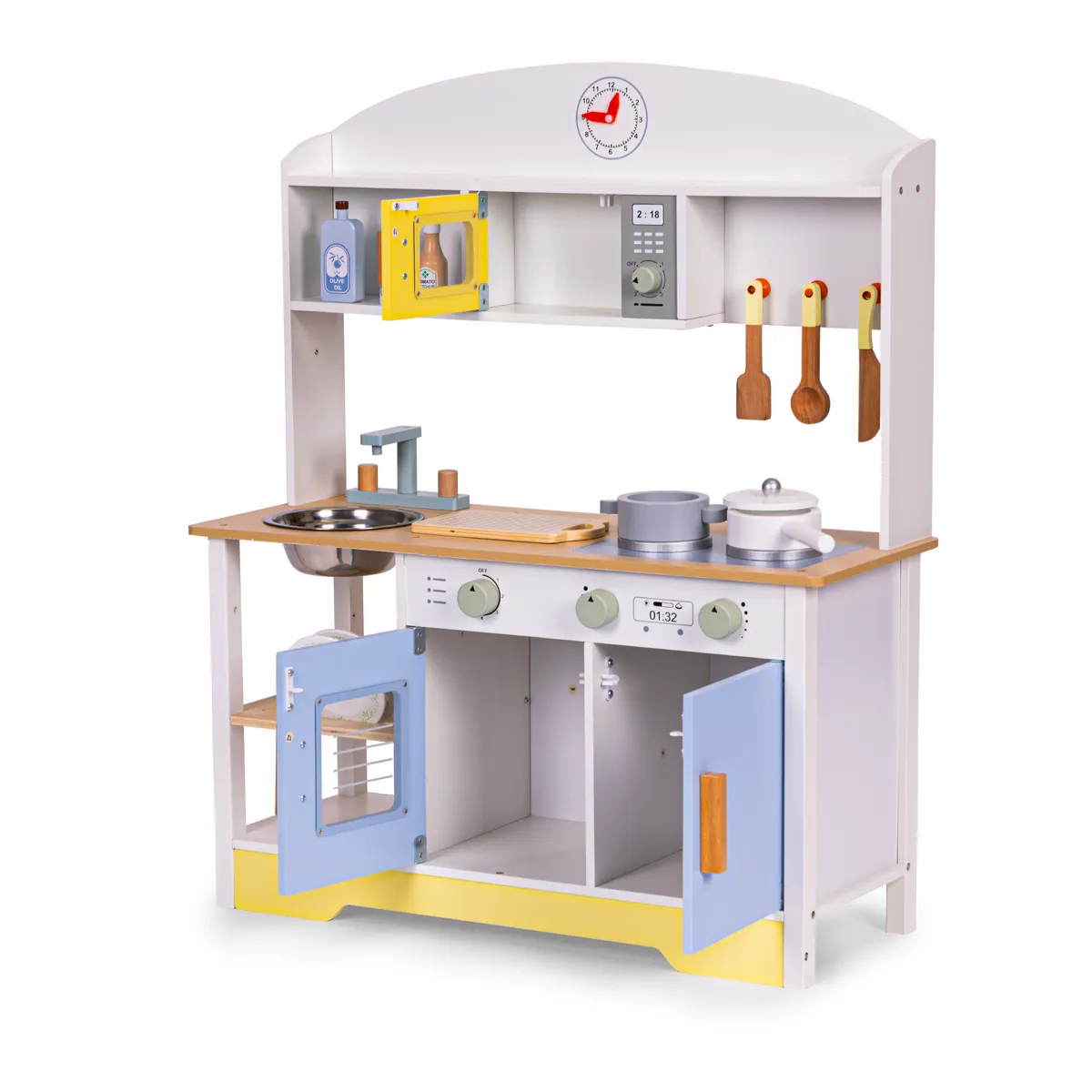 Játékkonyha, ECOTOYS TL103013, fa – 3. kép Játékkonyha, ECOTOYS TL103013, fa – 3. kép