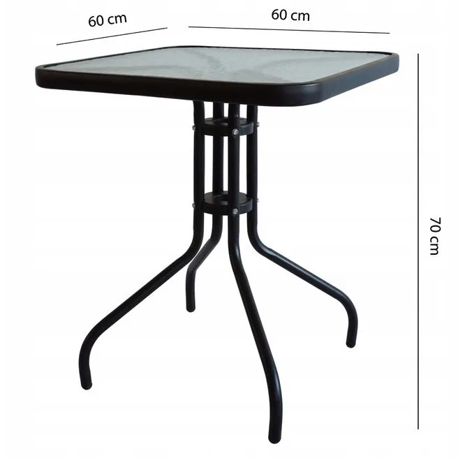 Kerti asztal, MultiGarden SC-073, fekete – 5. kép Kerti asztal, MultiGarden SC-073, fekete – 5. kép