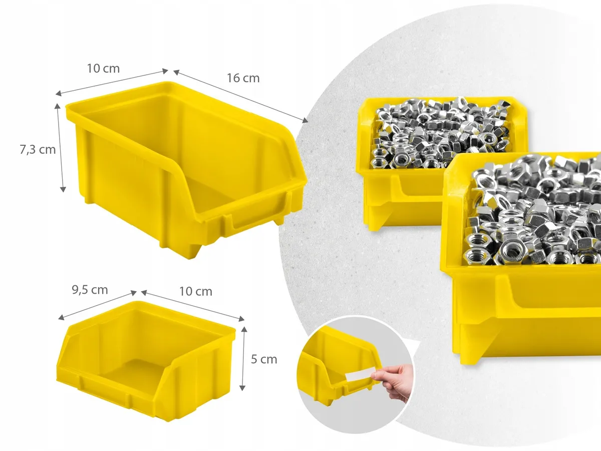 Fali szerszámtartó panel, Humberg HM-580, fekete/sárga – 6. kép Fali szerszámtartó panel, Humberg HM-580, fekete/sárga – 6. kép