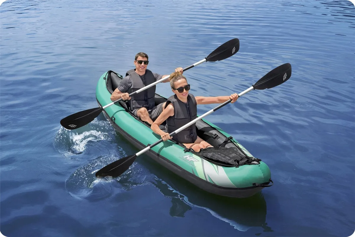 Felfújható kajak, BESTWAY Hydro-Force Ventura X2, türkiz – 2. kép Felfújható kajak részletek