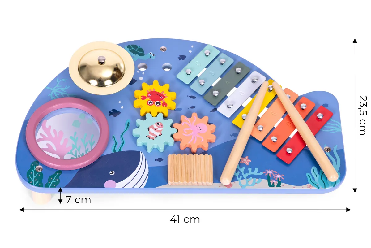 Zenélő játékasztal, ECOTOYS TL204013, 41 x 7 x 23,5 cm – 4. kép Zenélő játékasztal, ECOTOYS TL204013, 41 x 7 x 23,5 cm – 4. kép