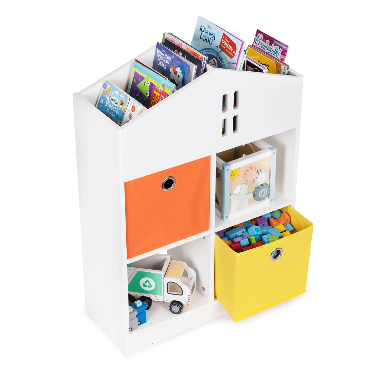 Gyerek könyvespolc, ECOTOYS ZKB-03A, fehér – 3. kép Gyerek könyvespolc, ECOTOYS ZKB-03A, fehér – 3. kép