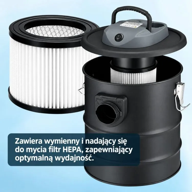 Elektromos hamuporszívó, Bauerkraft H-751, 800 W – 4. kép Hőálló szívótömlő