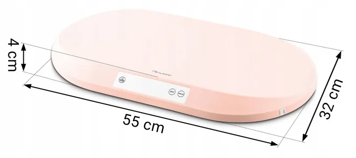 Elektronikus babamérleg, Nukido NK-950, rózsaszín – 8. kép Elektronikus babamérleg, Nukido NK-950, rózsaszín – 8. kép