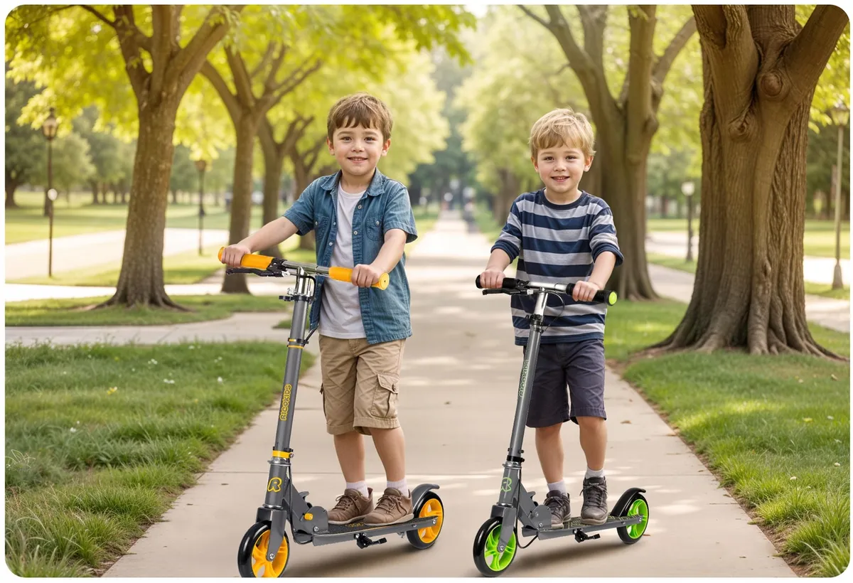 Gyerek roller, Ricokids Kodi, zöld – 8. kép Gyerek roller, Ricokids Kodi, zöld – 8. kép