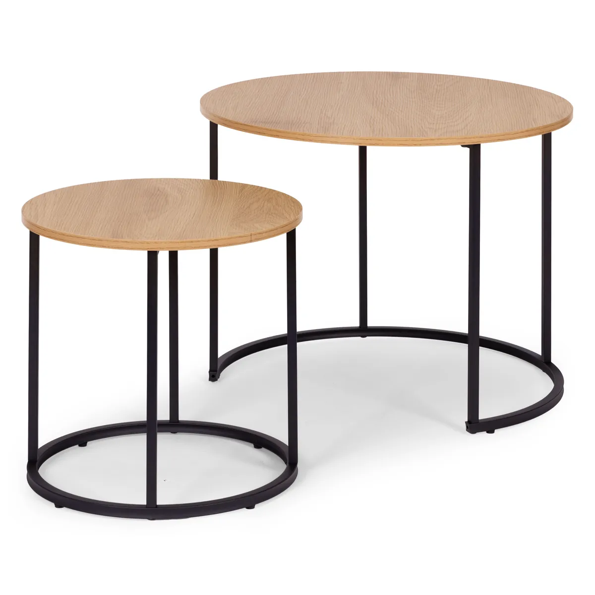 Dohányzóasztal szett, ModernHome YCJ6050T-19, átmérő: 60 és 40 cm – 3. kép Dohányzóasztal szett, ModernHome YCJ6050T-19, átmérő: 60 és 40 cm – 3. kép